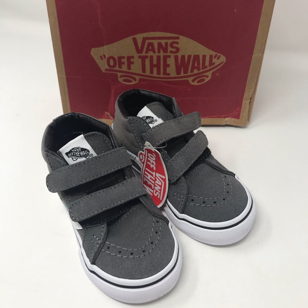 VANS SK8-Mid Reissue V Canvas&Suede Charcoal Kid’s - Picture 8 of 8